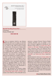 Crítica Melómano Spanish Travelling Virtuosi, Vol. 1